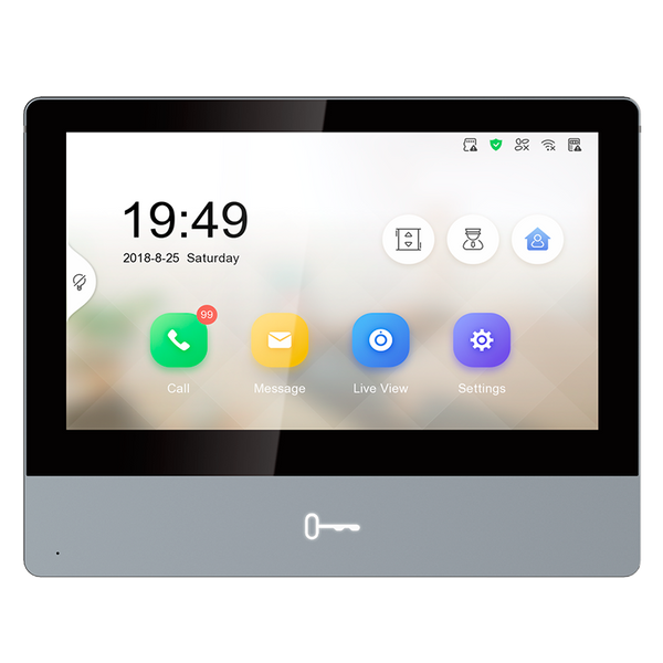 Estación IP HIKVISION™ DS-KH8350-TE1 Táctil  de 7"//HIKVISION™ 7" Touch IP Station DS-KH8350-TE1