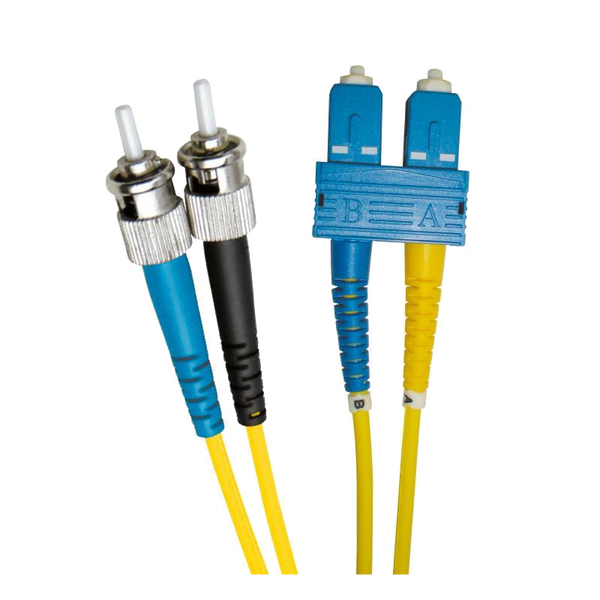 OS2 FO Patch Lead ST-SC 09/125 Duplex LS0H Yellow 1 M [200-255]