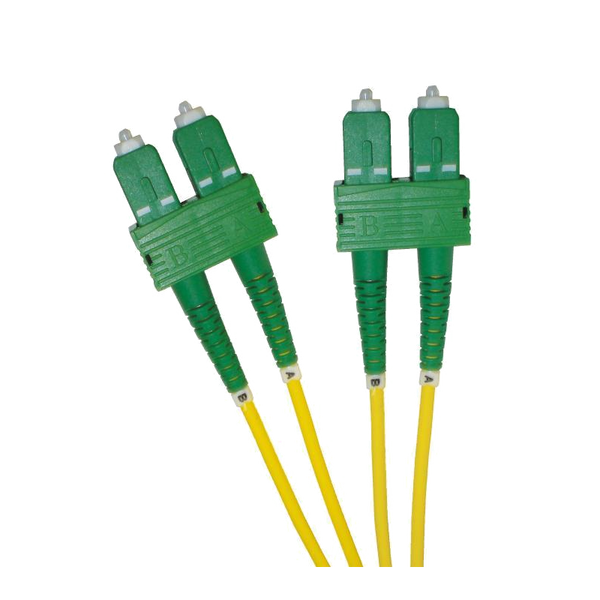 OS2 FO Patch Lead SC/APC-SC/APC 09/125 Duplex LS0H Yellow 1 M [201-001]