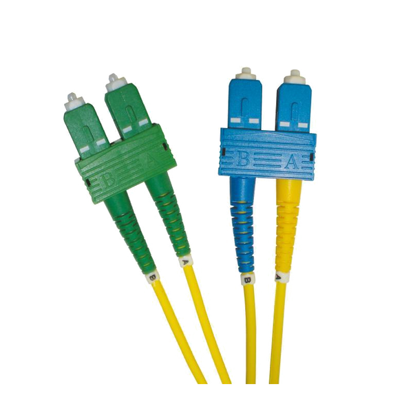 OS2 FO Patch Lead SC/UPC-SC/UPC 09/125 Duplex LS0H Yellow 5 M [201-025]