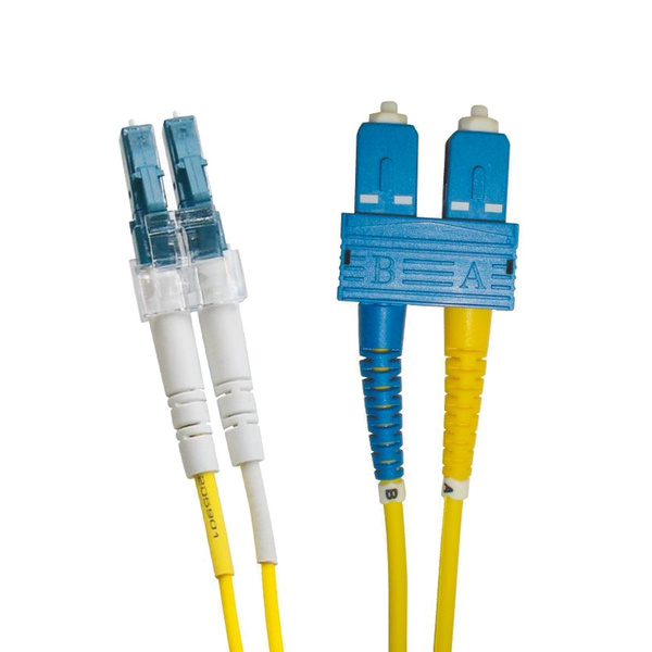 OS2 FO Patch Lead LC-SC 09/125 Duplex LS0H Yellow 0.5 M [202-179]