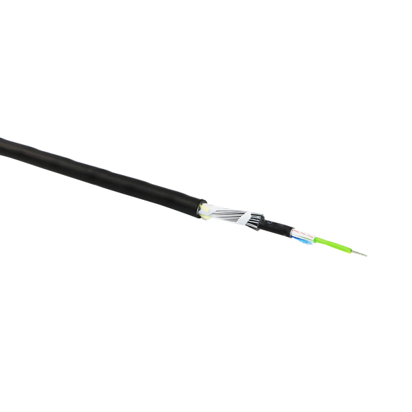 EXCEL® OM2 4 Core Fibre Optic 50/125 Loose Tube SWA - Black Cable [205-348]