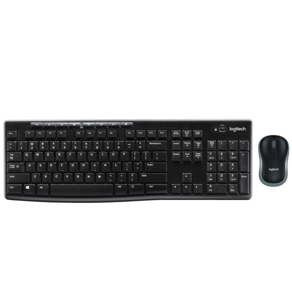 LOGITECH™ MK270 Wireless Keyboard and Mouse Combo (QWERTY, Black) - Spanish [920-004513]