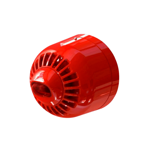 UTC™ Aritech™ 2000 Series Wall Mount Sounder/VAD, Multi-Tone, Shallow Base, RED Flash [ASW2366]