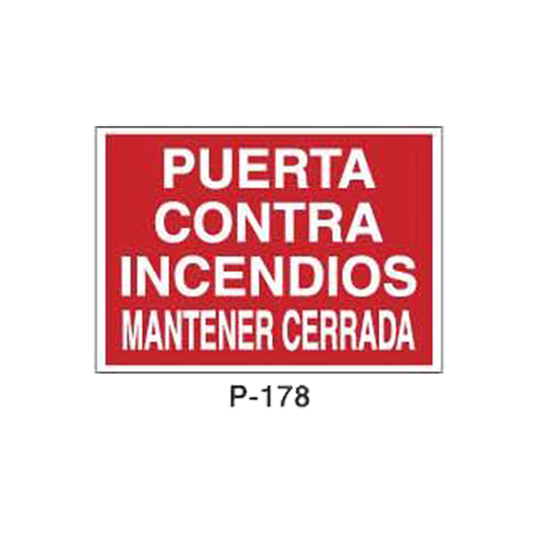 Prohibition and Fire Signboard Type 3 (Plastic Sheet - Class A) [P-178-A]