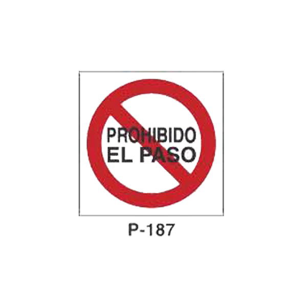 Prohibition and Fire Signboard Type 3 (Plastic Sheet - Class A) [P-187-A]