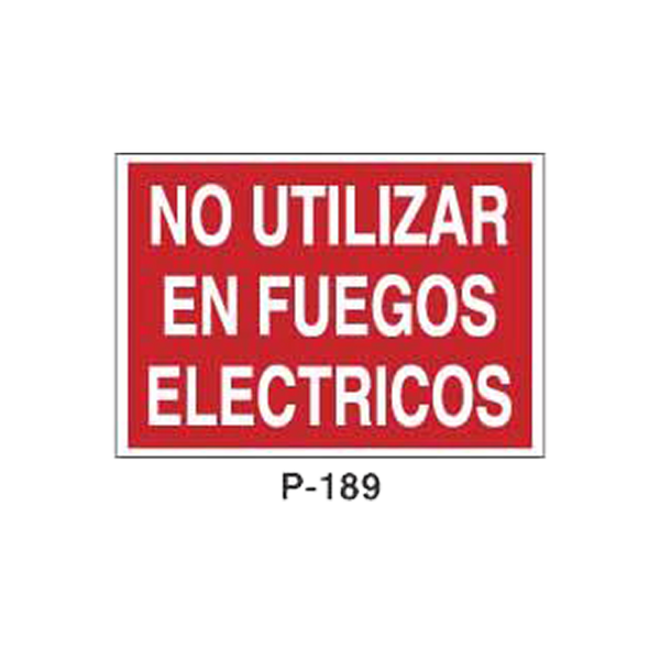 Prohibition and Fire Signboard Type 3 (Plastic Sheet - Class A) [P-189-A]