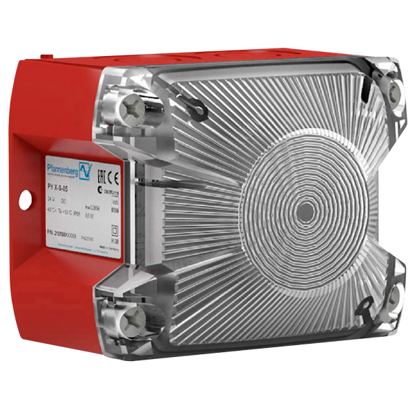PFANNENBERG™ EN54/23 Cubic Flash with Transparent Lens [PY X-S-05-CL]