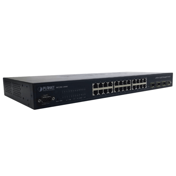 PLANET™ 24-Port + 4-Port Gigabit TP/SFP Combo Managed Switch - L2+ (L3 Static Routing) [WGSW-24040R]